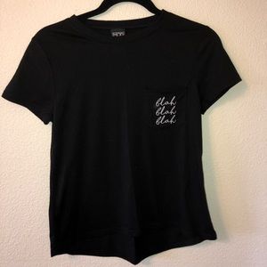 “Blah blah blah” tee